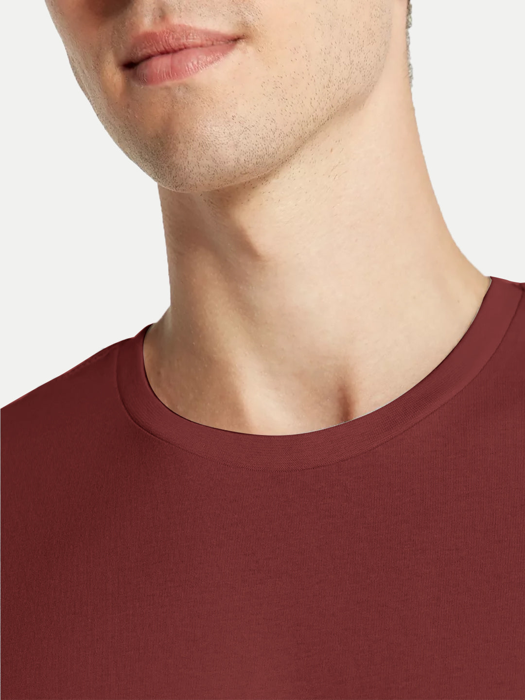 Radprix Men Maroon Crew neck T-shirt