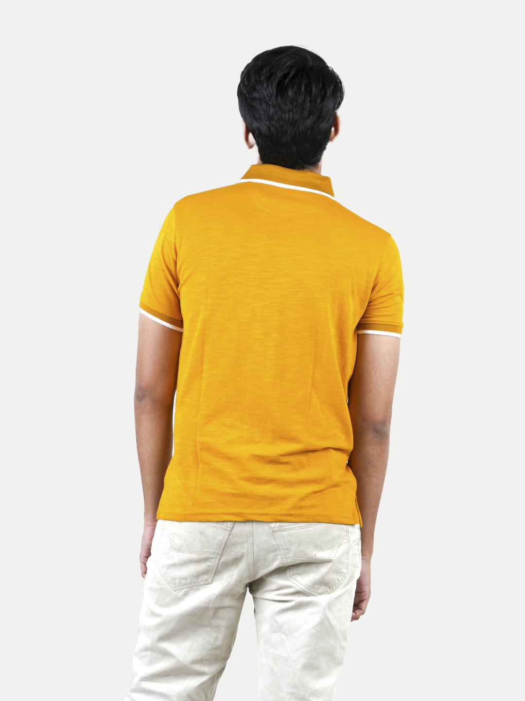 Radprix Men Mustard Polo T-shirt