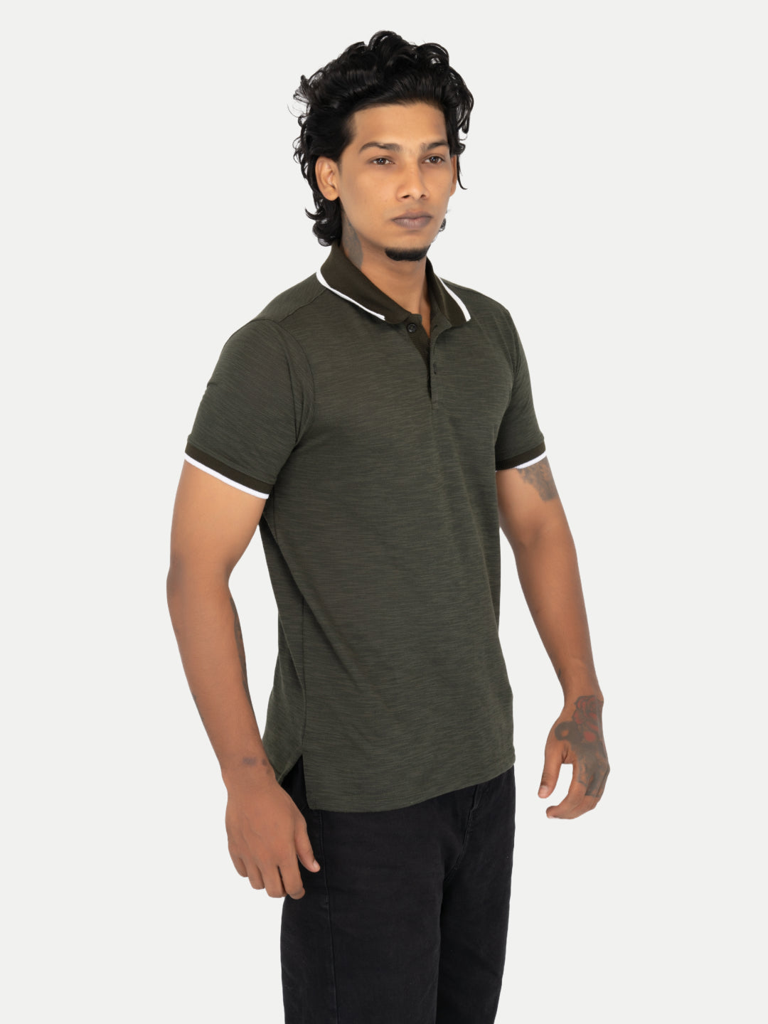 Radprix Men Navy Polo T-shirt