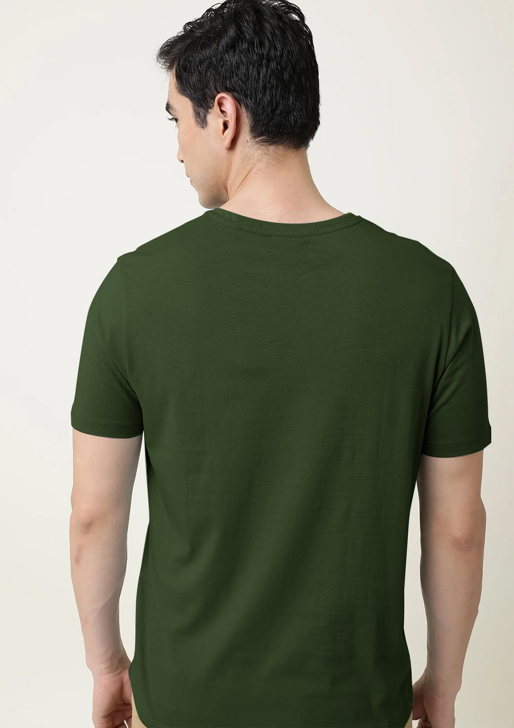 Radprix Men olive V neck T-shirt