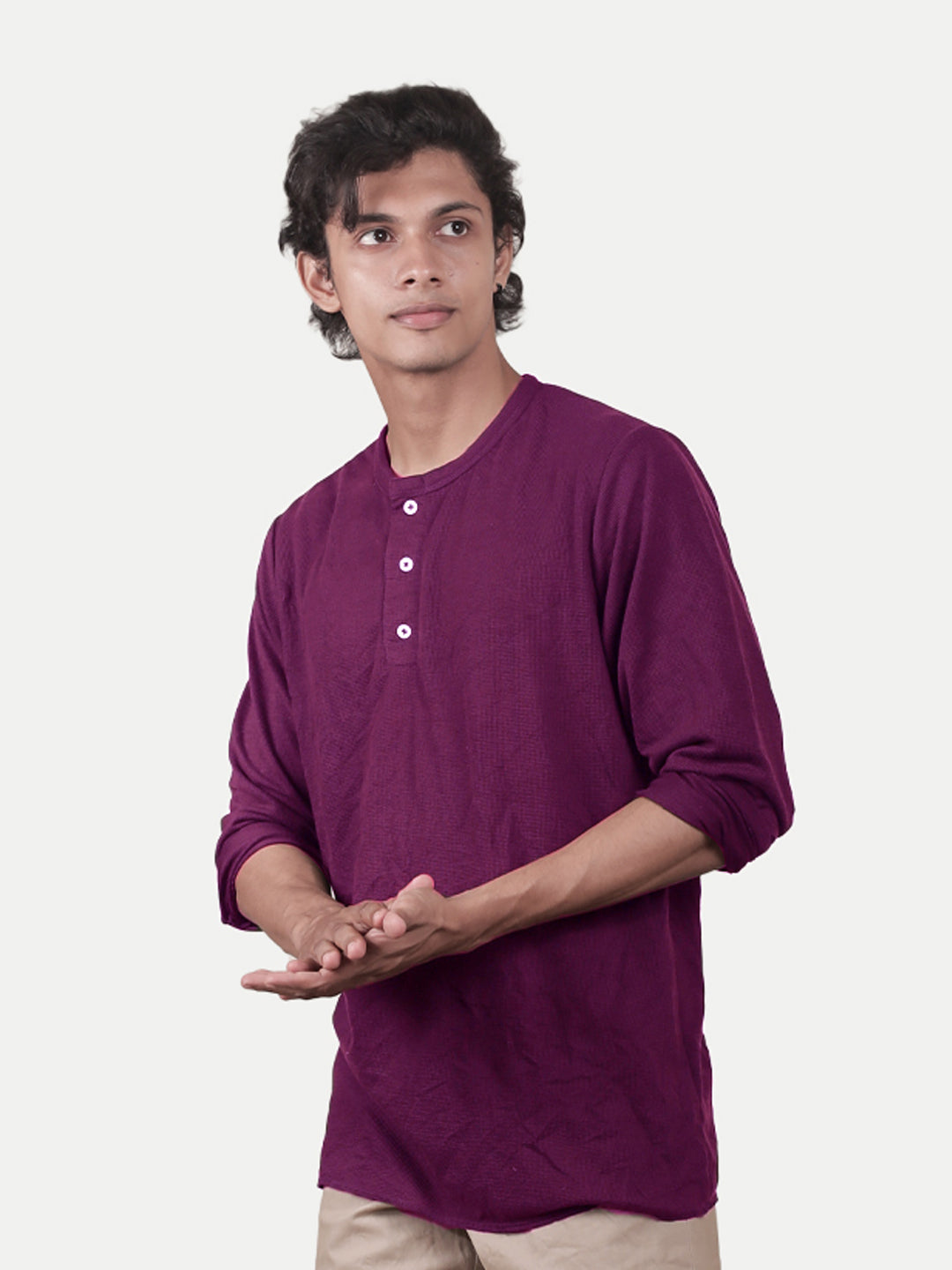 Radprix Men purple Cotton Casual T-Shirt