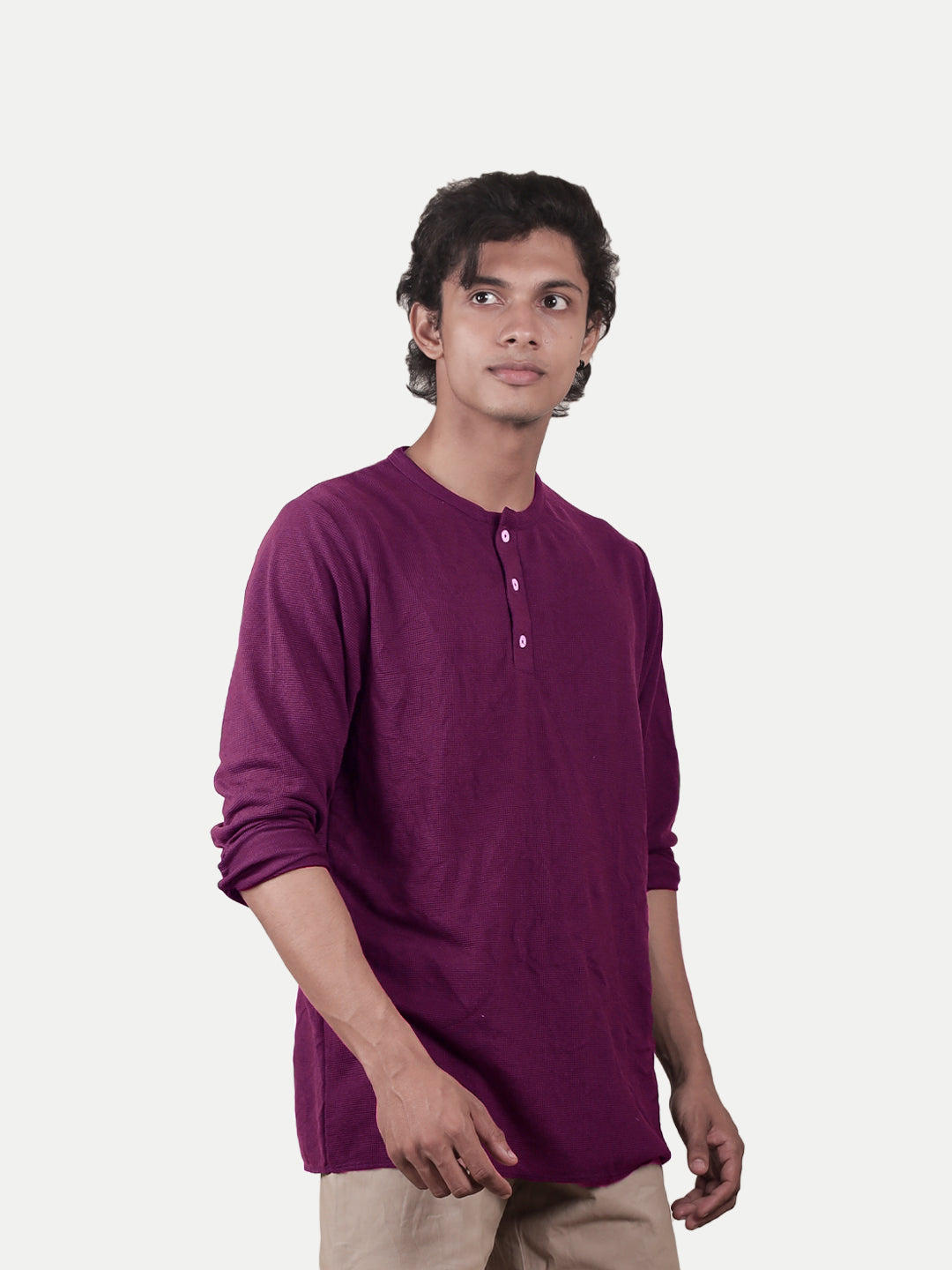 Radprix Men purple Cotton Casual T-Shirt