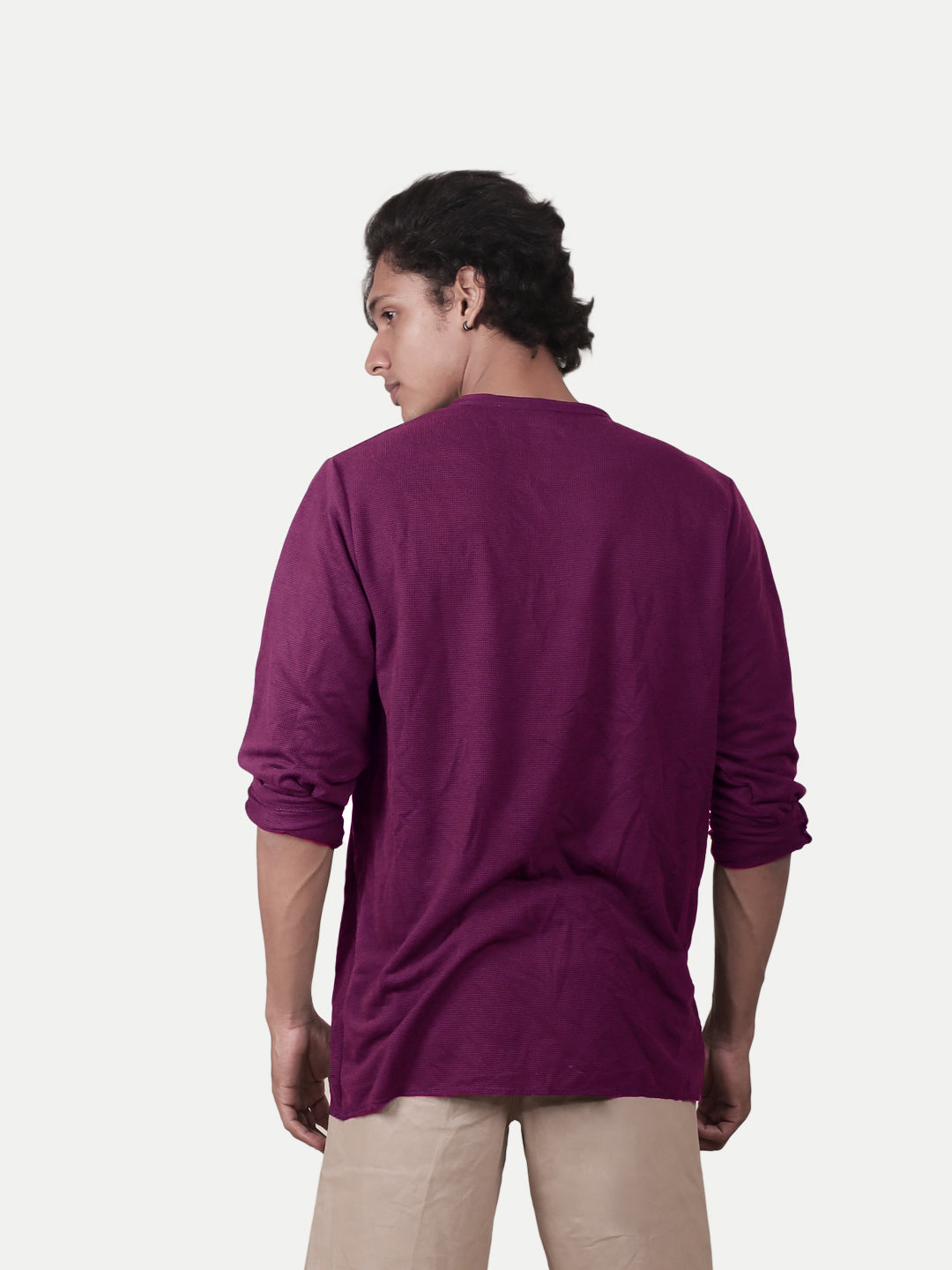 Radprix Men purple Cotton Casual T-Shirt