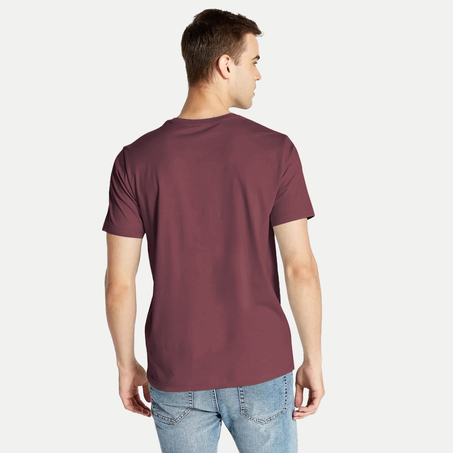 Radprix Men Maroon Printed Crew Neck T-shirt