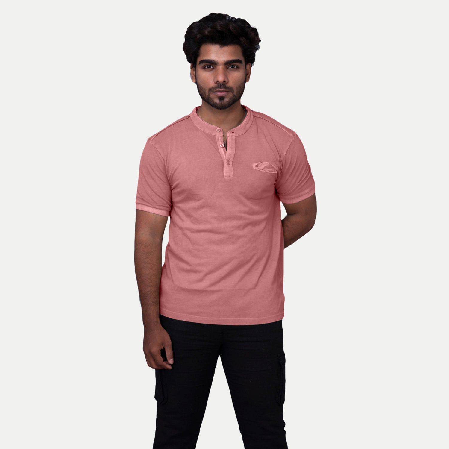 Radprix Men Solid Brown Cotton T-shirts