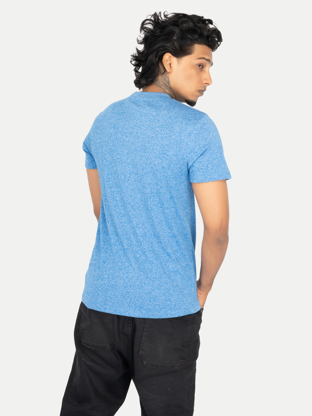 Radprix Men Blue Crew neck Printed T-shirts