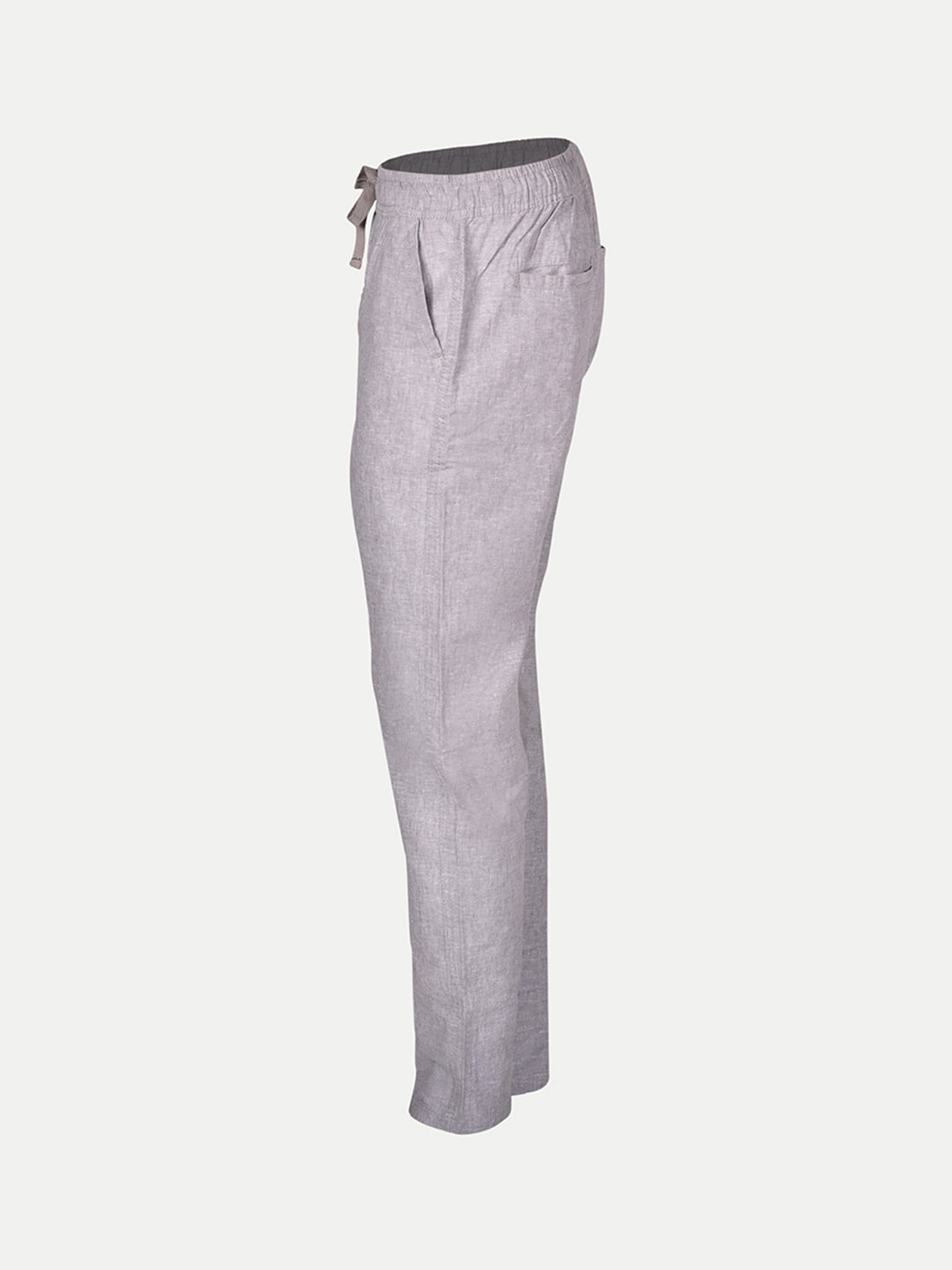 Radprix Men Grey Solid Remi Cotton Chinos Trousers