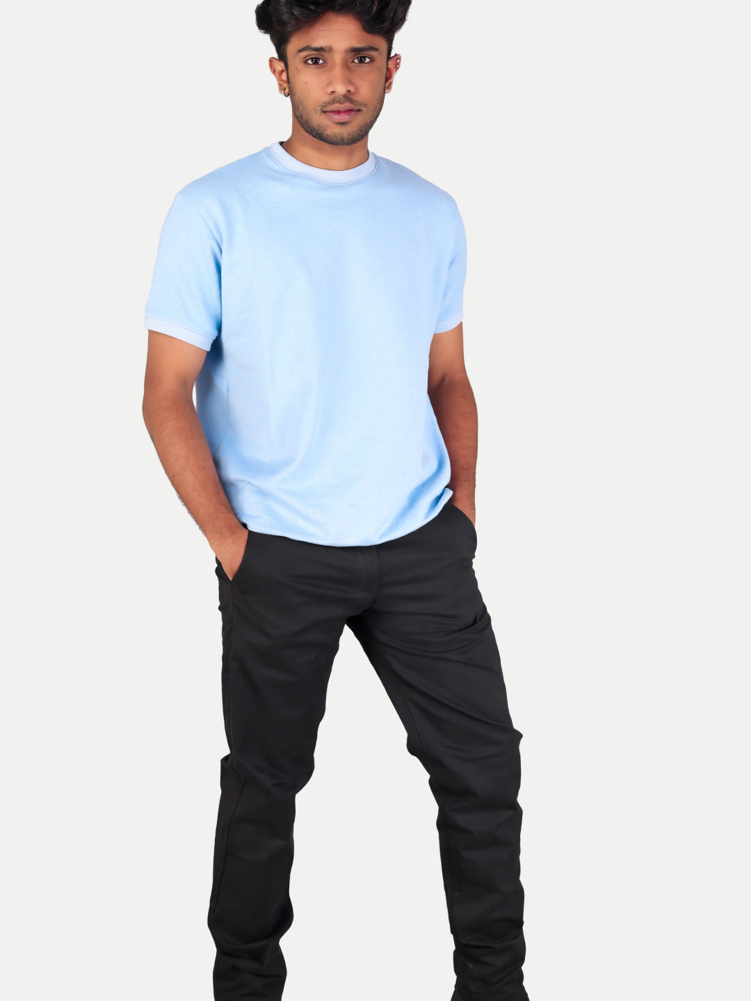 Radprix Men Chino Washed Black Pants