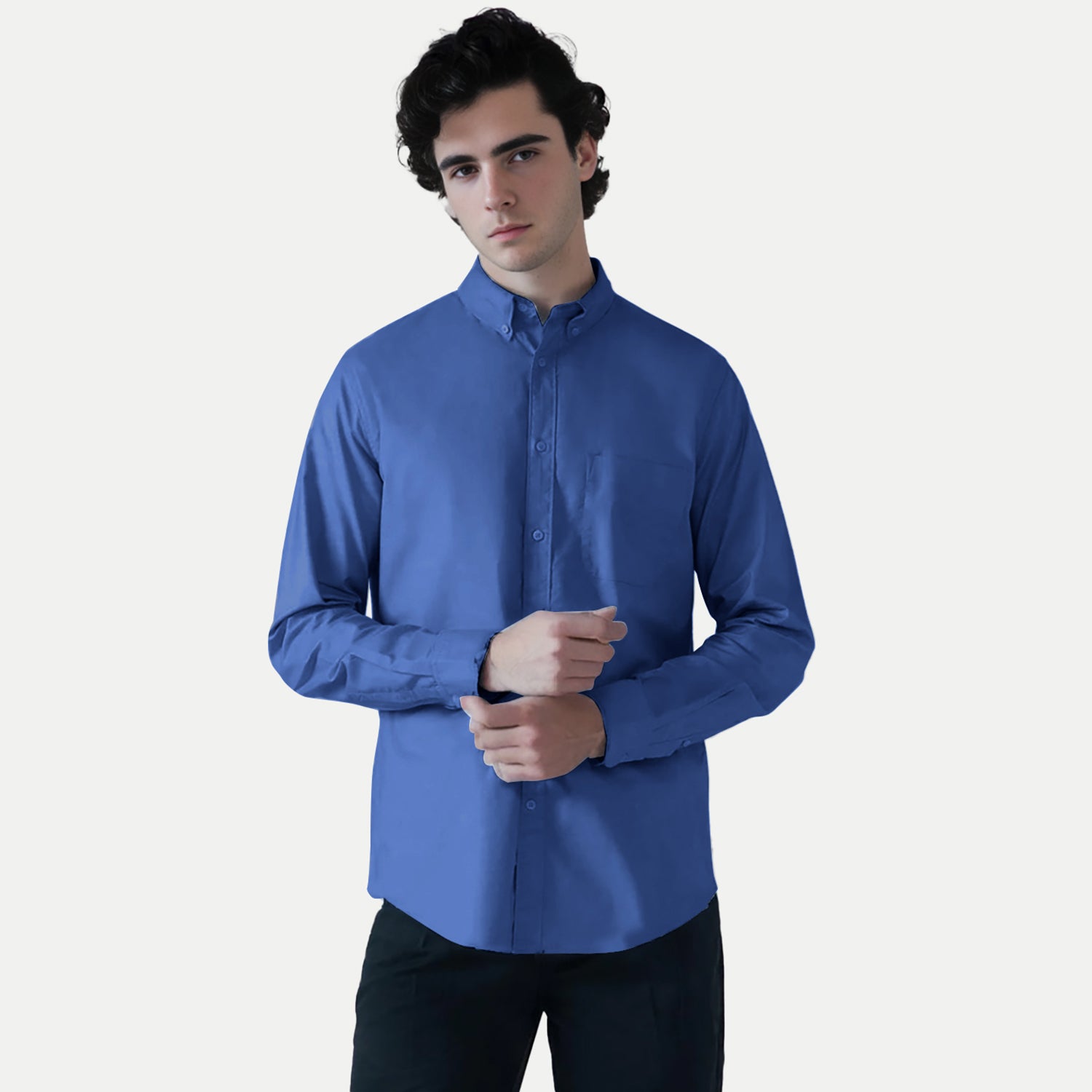 Radprix Men Blue Oxford shirt