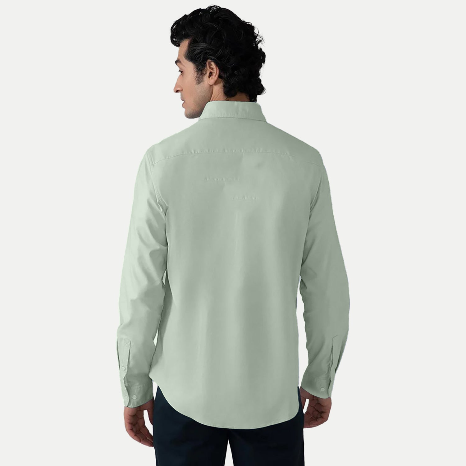 Radprix Men Pista Green Oxford shirt