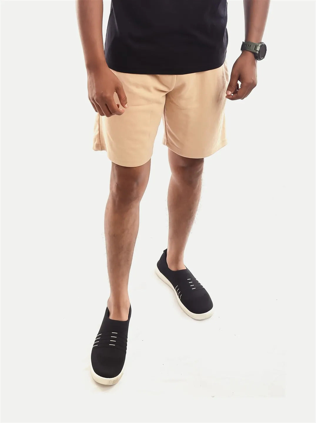 Radprix Men Beige knitted Casual Shorts