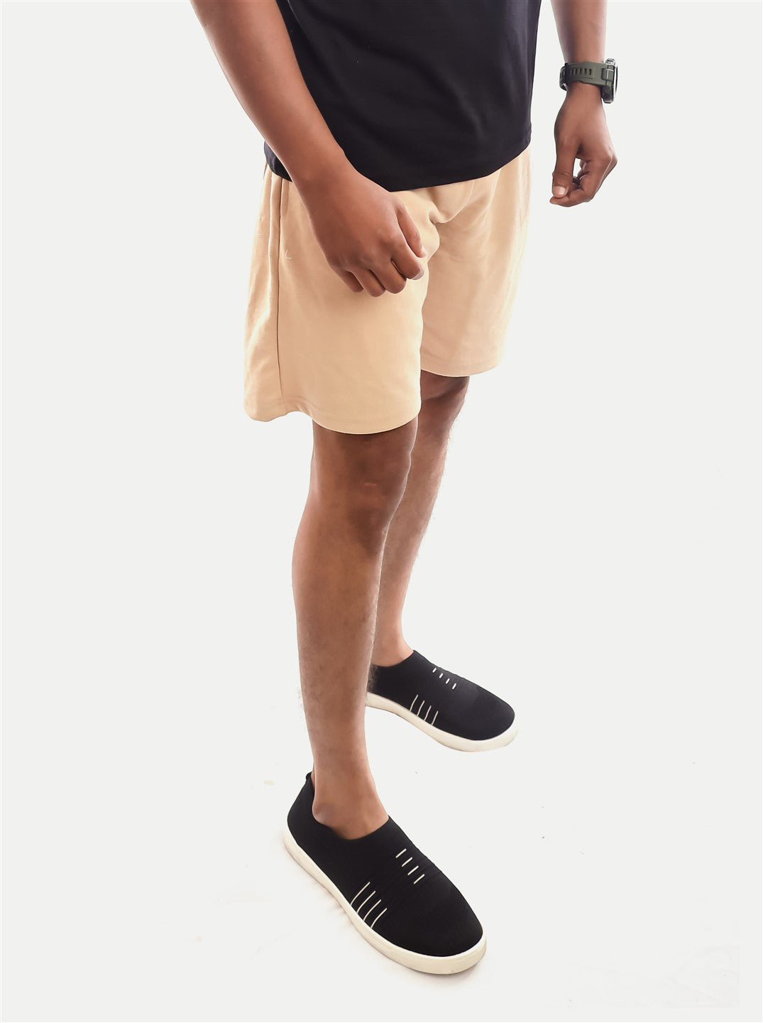 Radprix Men Beige knitted Casual Shorts