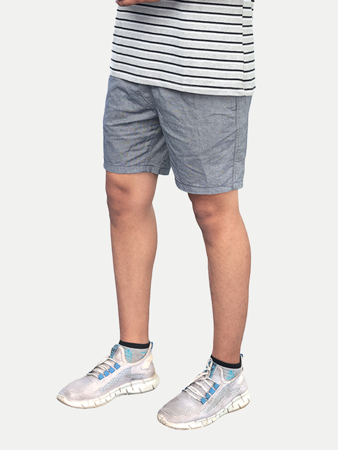 Radprix Men Solid Blue Casual Cotton Shorts