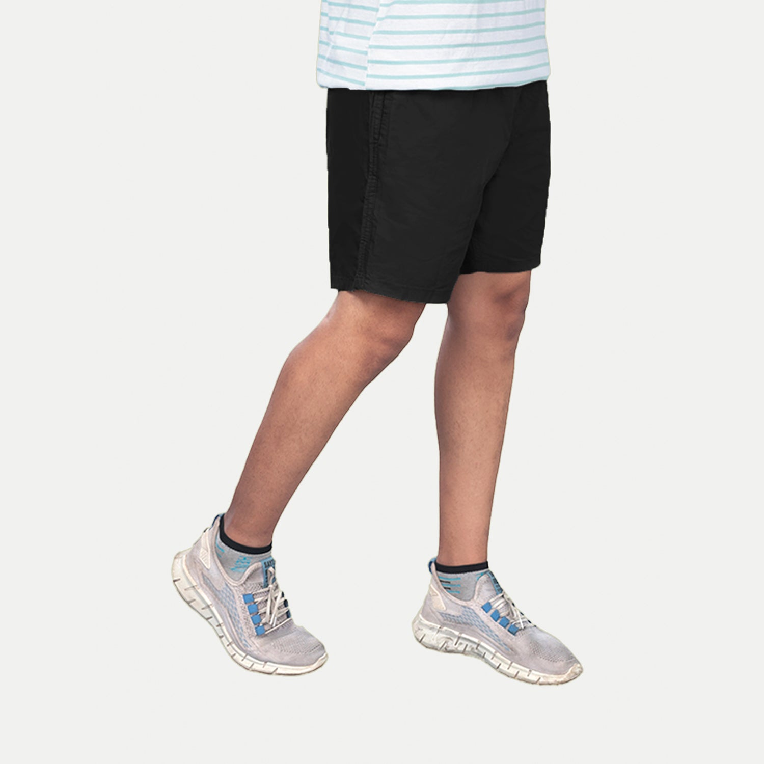 Radprix Men Solid Black Casual Cotton Shorts