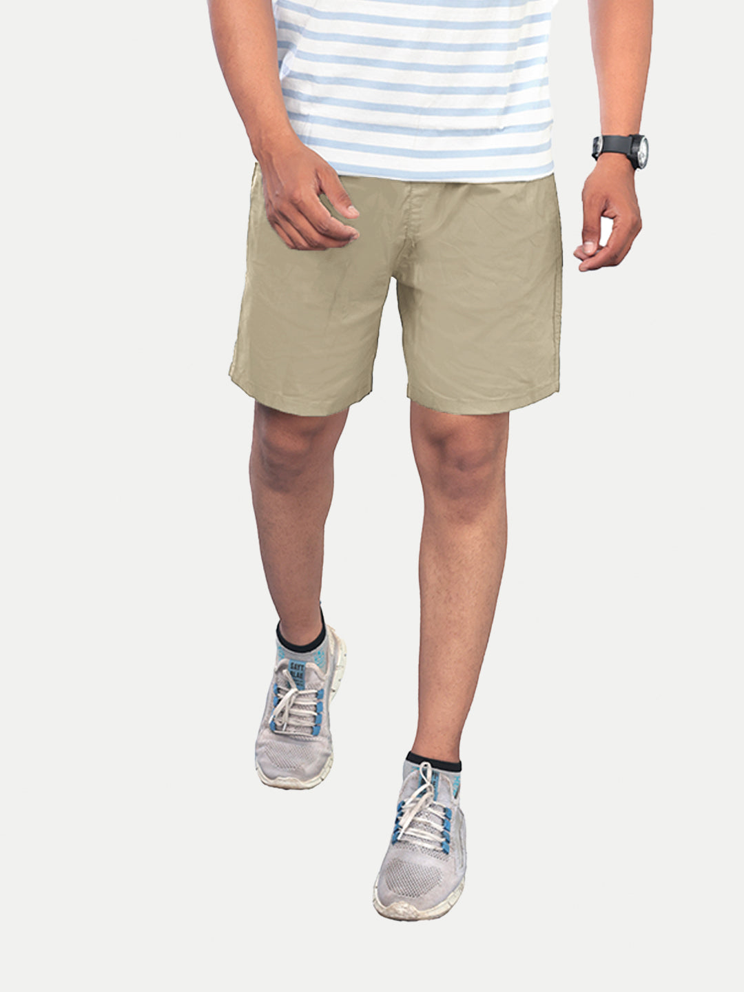 Radprix Men Solid Brown Casual Cotton Shorts