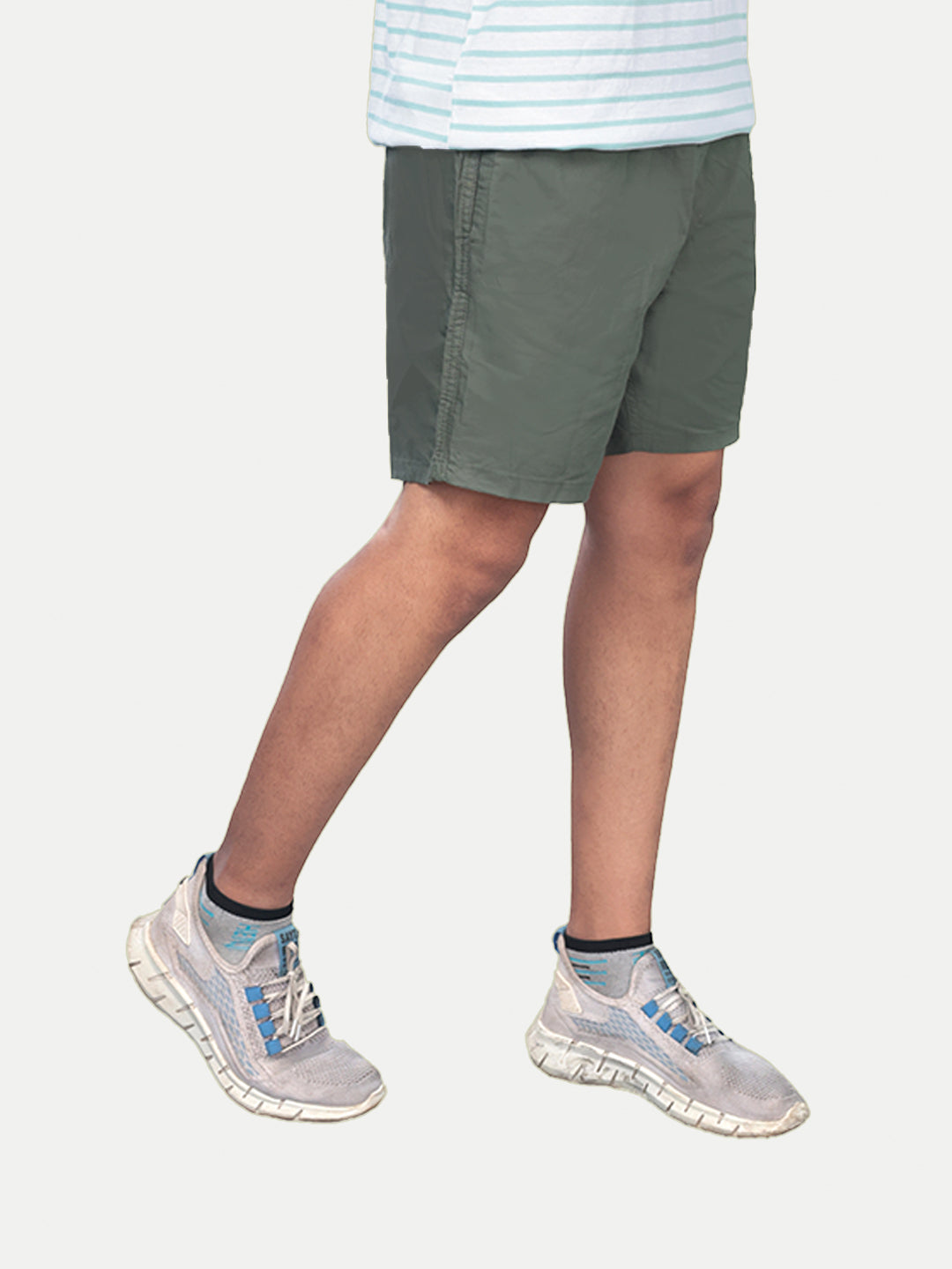 Radprix Men Solid DarkGrey Casual Cotton Shorts