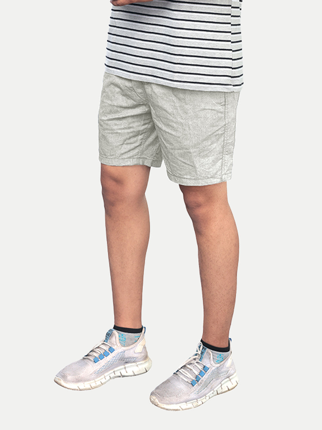 Radprix Men Solid White Casual Cotton Shorts