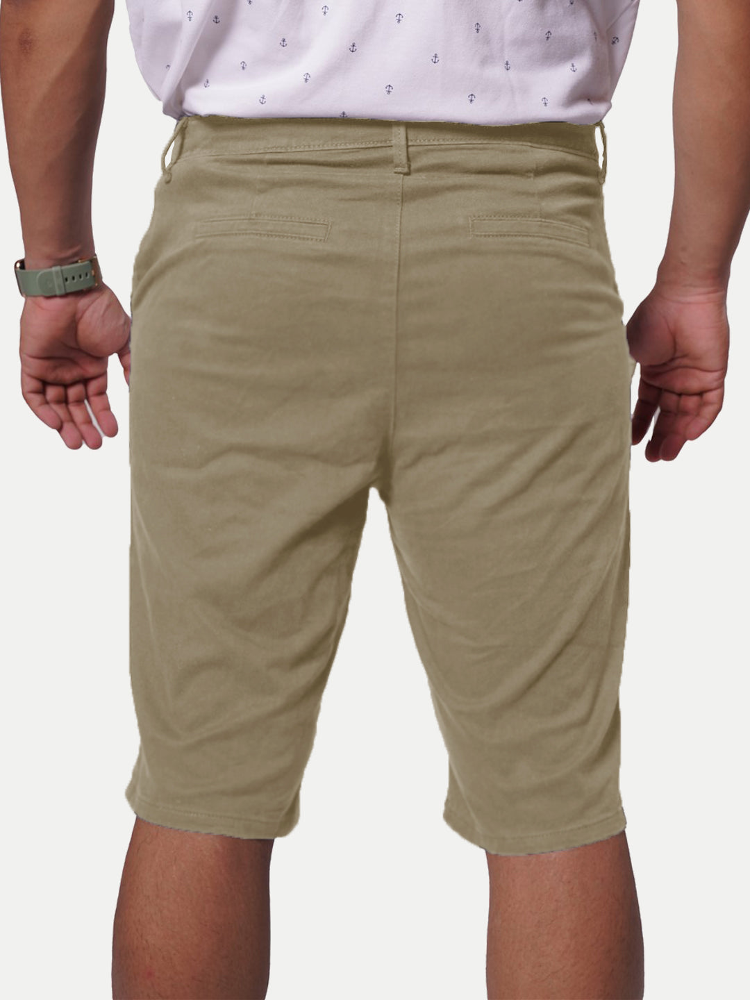 Radprix Men Solid Brown semi Casual Cotton Shorts