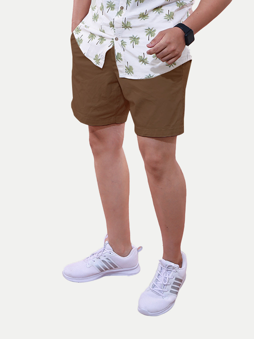 Radprix Men Bold Khaki semi Casual Cotton Shorts