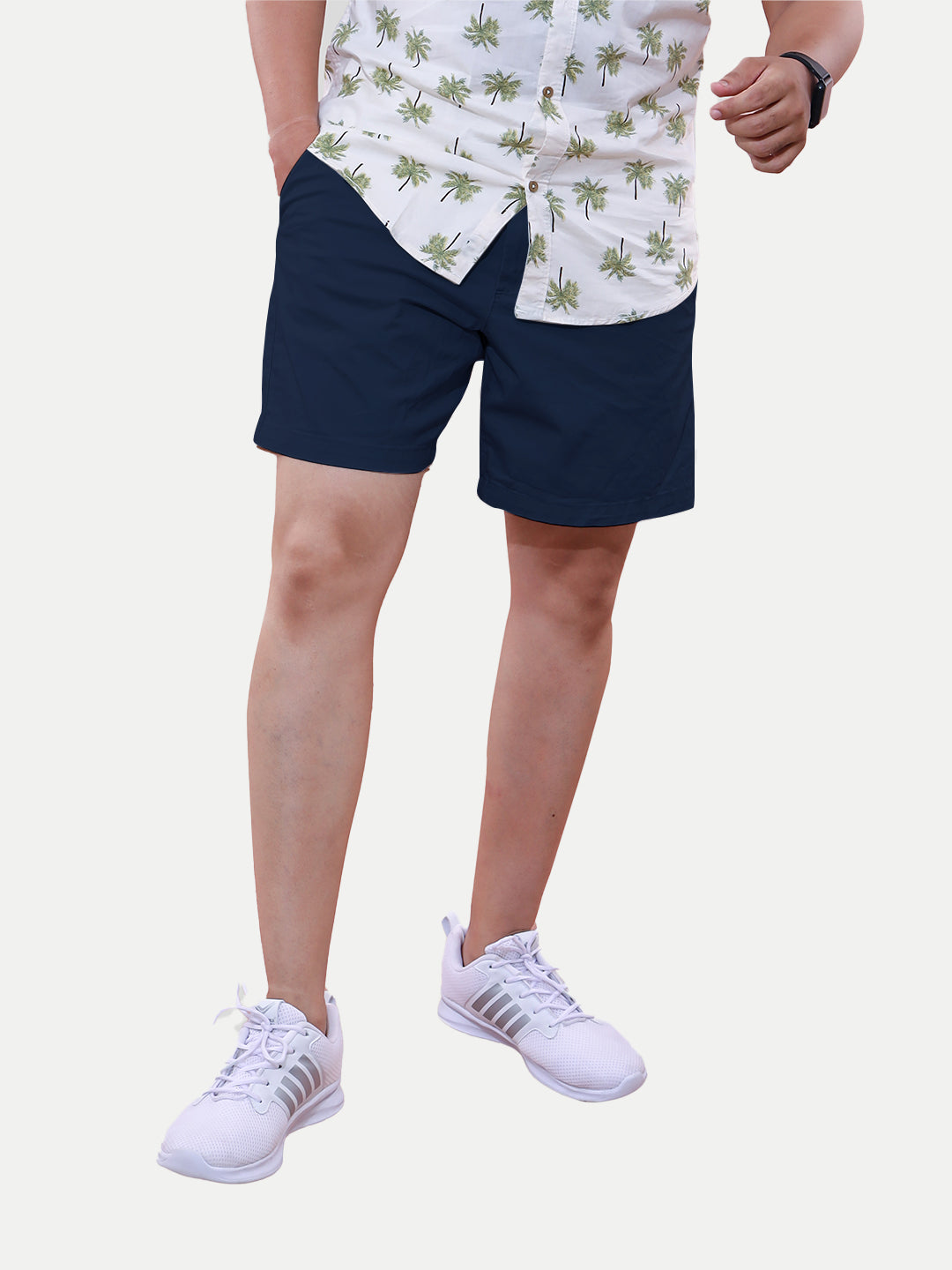 Radprix Men Navy semi Casual Cotton Shorts