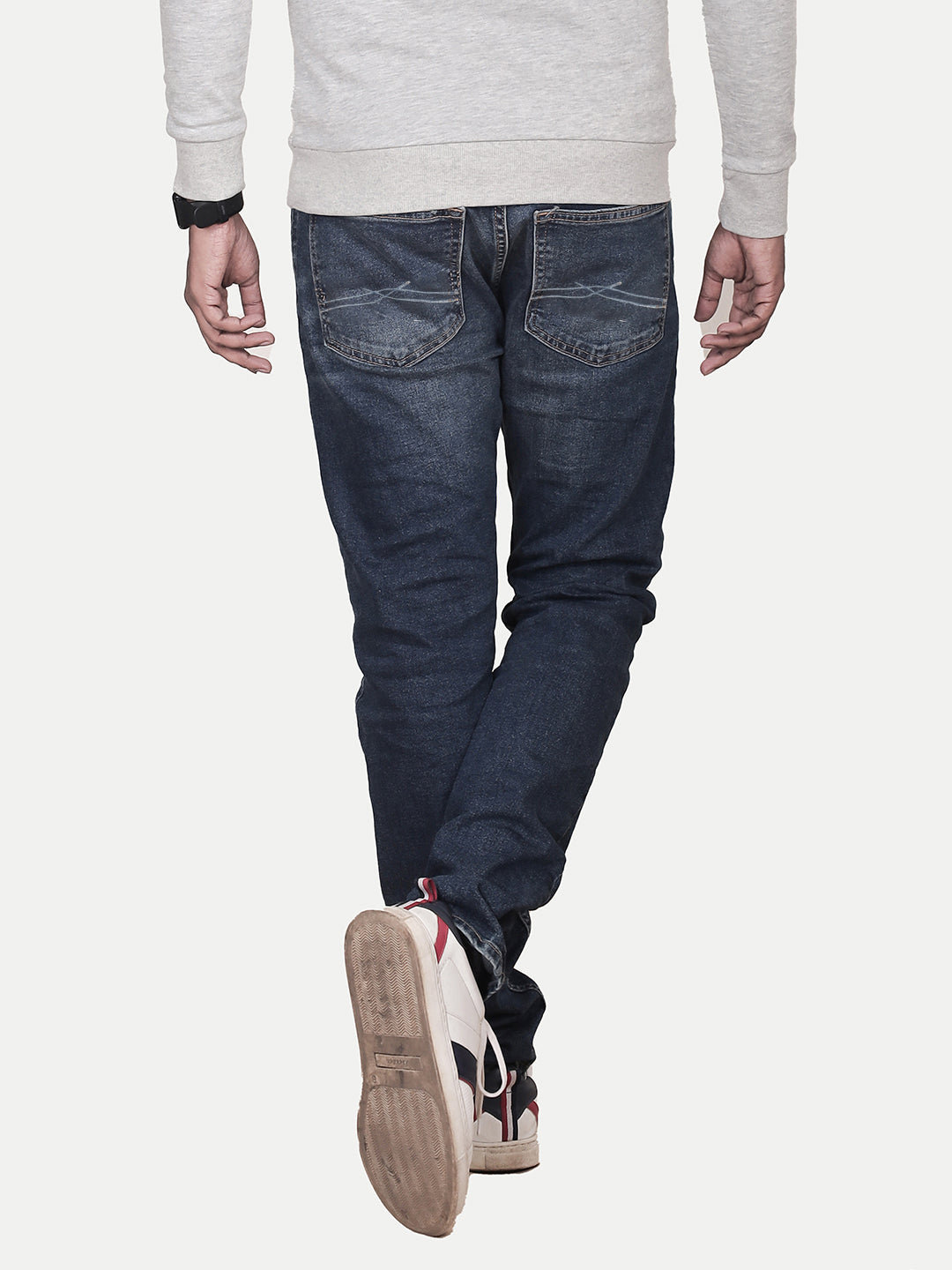 Radprix Men Casual Mid Blue Light Washed Denim Jeans