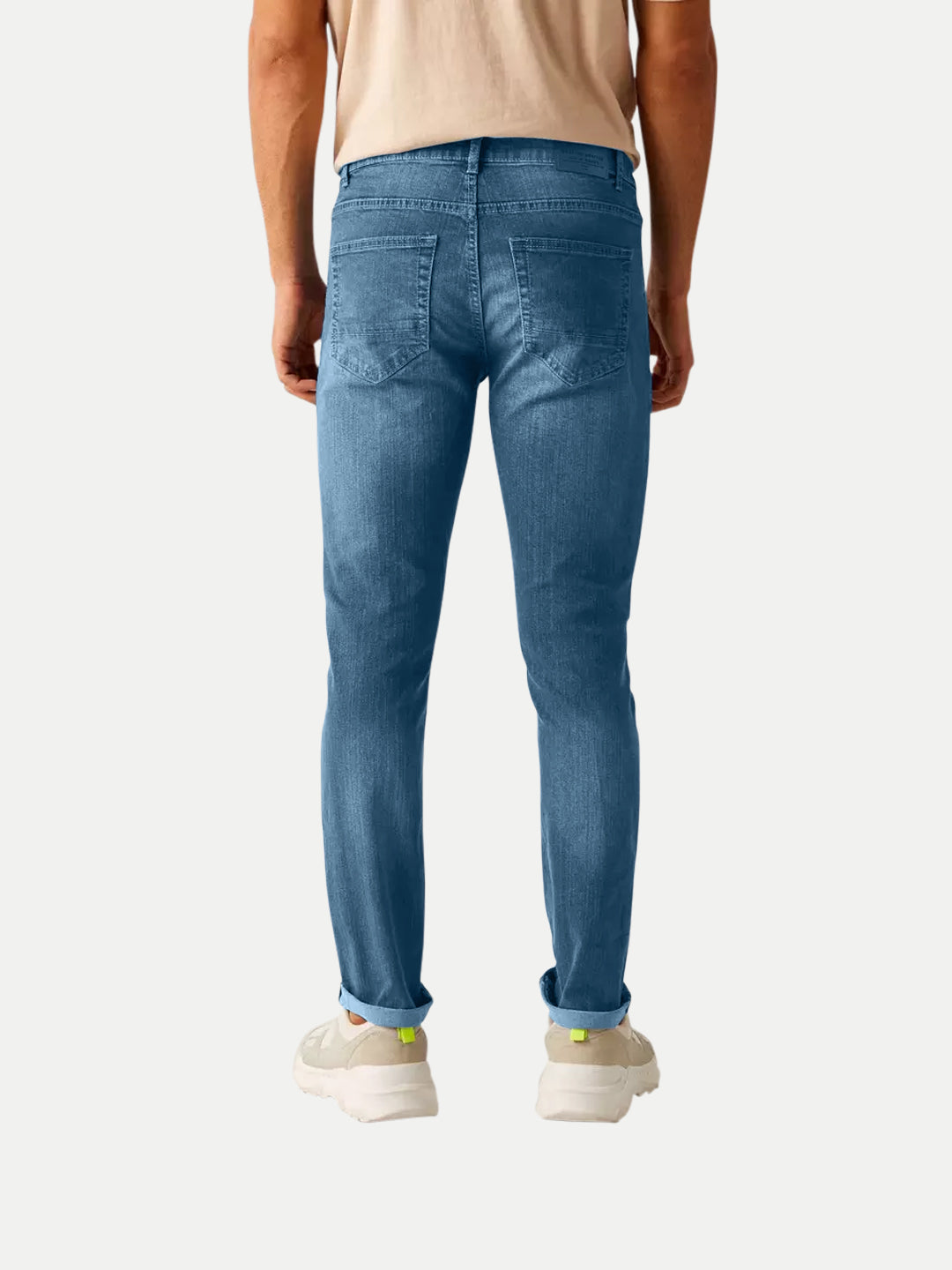 Radprix Mens Slim Fit Mid Blue Denim Pants