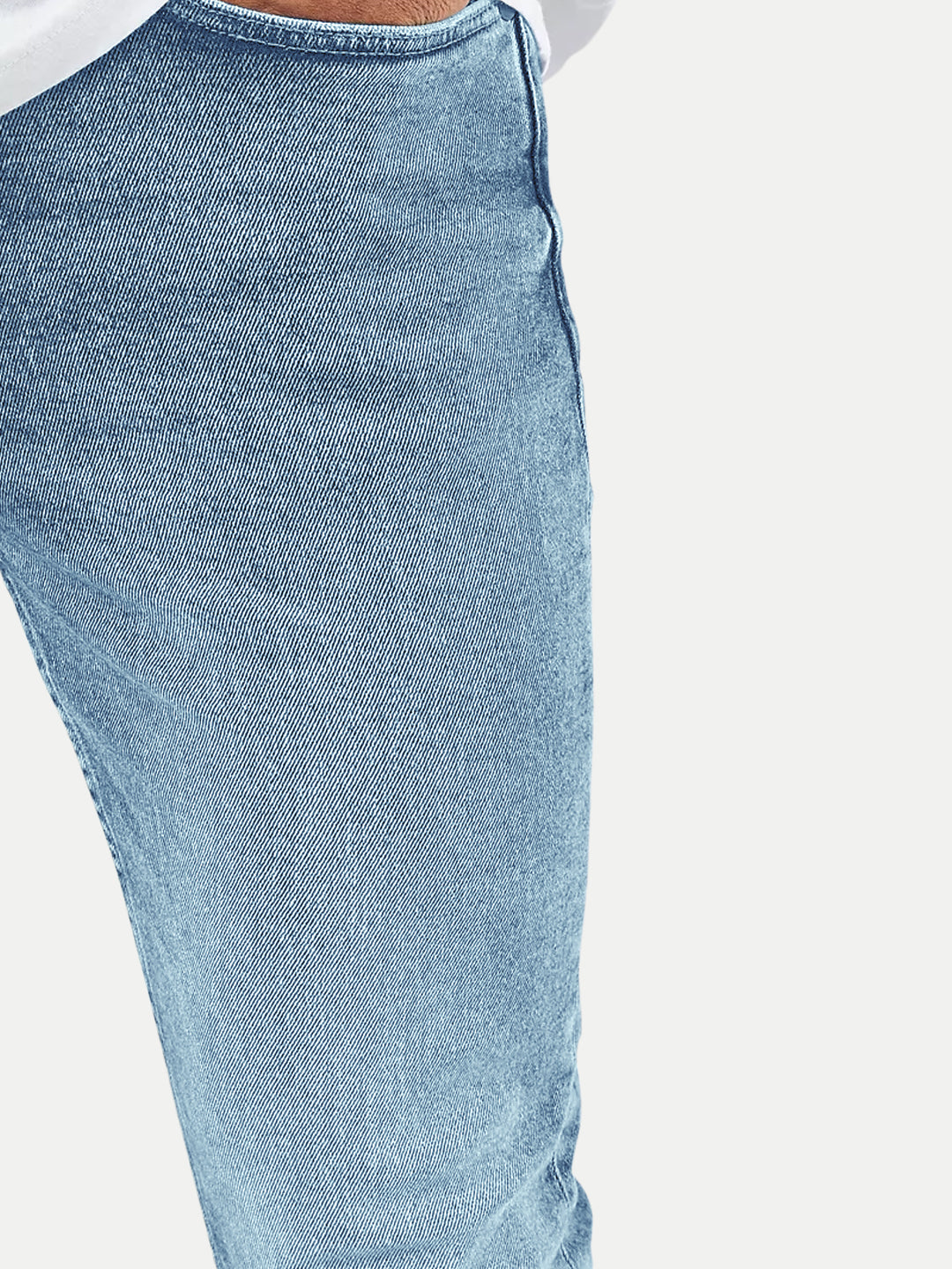 Radprix Mens Skinny Fit Light Blue Denim Pants