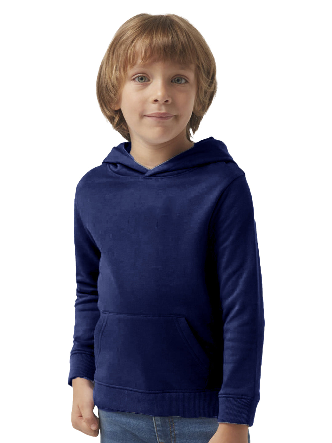 Radprix Teen Boys Solid Navy Hooded Sweatshirt