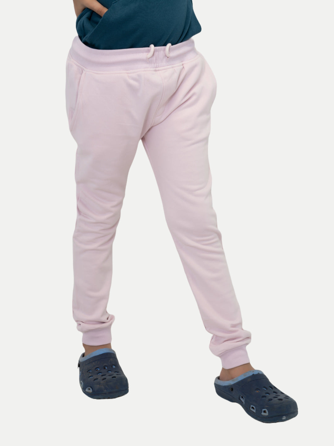 Radprix Teen Boys Baby Pink Solid Jogger