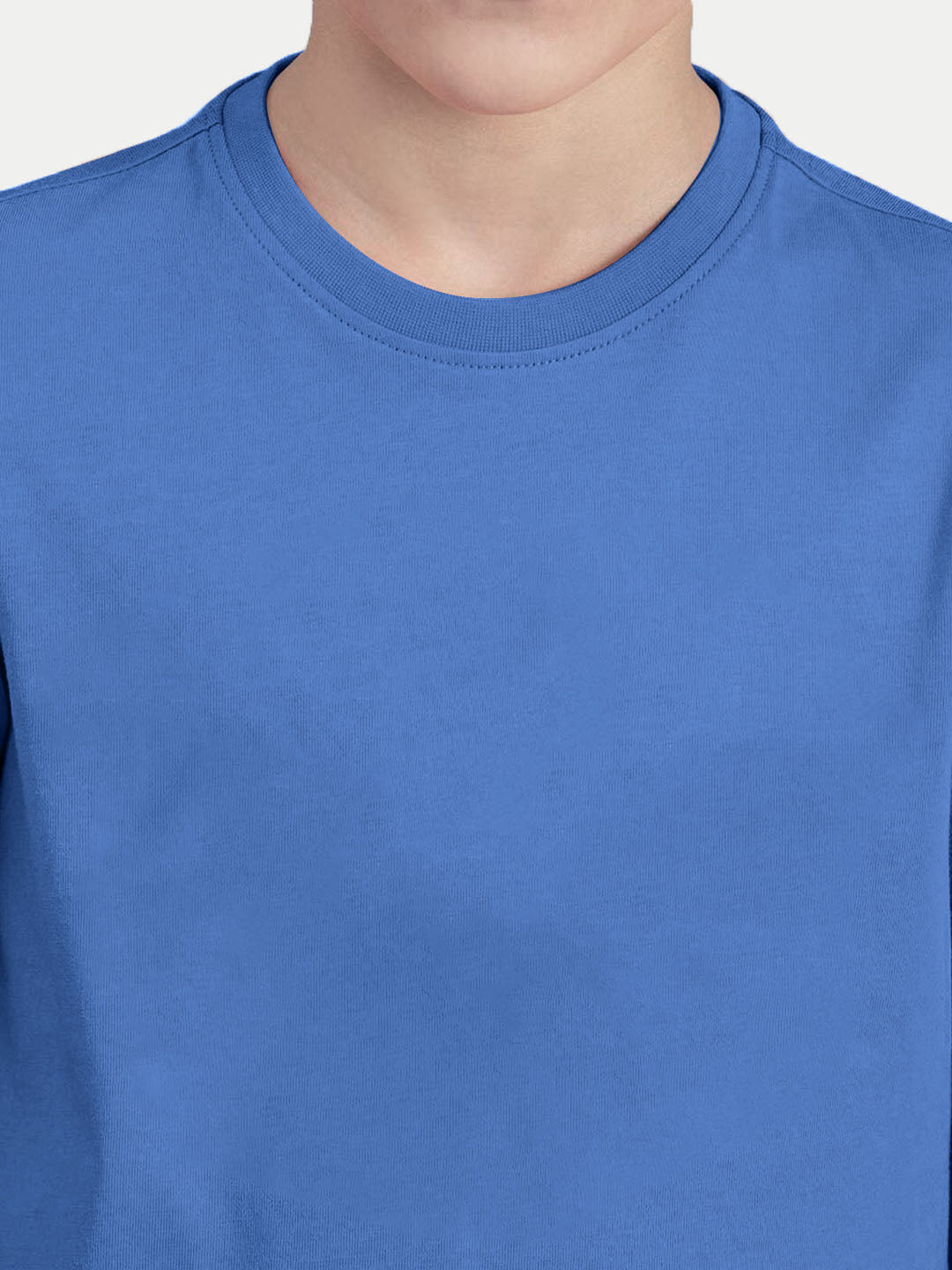 Radprix Teen Boys Solid Blue Casual T-Shirt