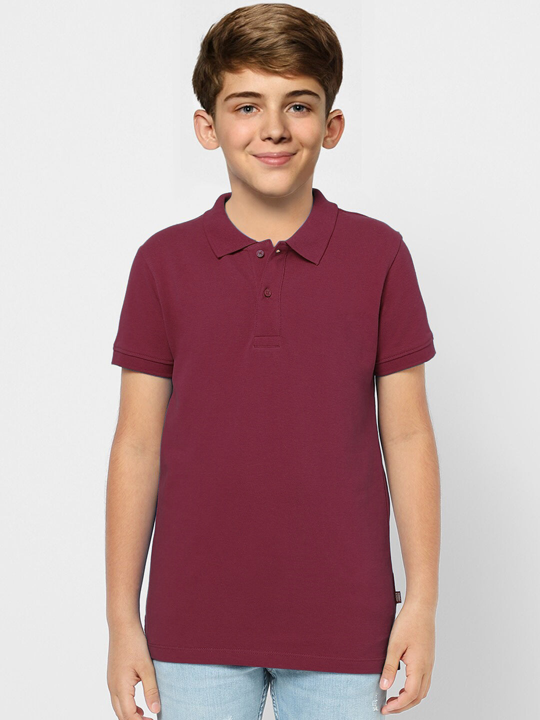 Radprix Teen boys Maroon Polo T-shirt