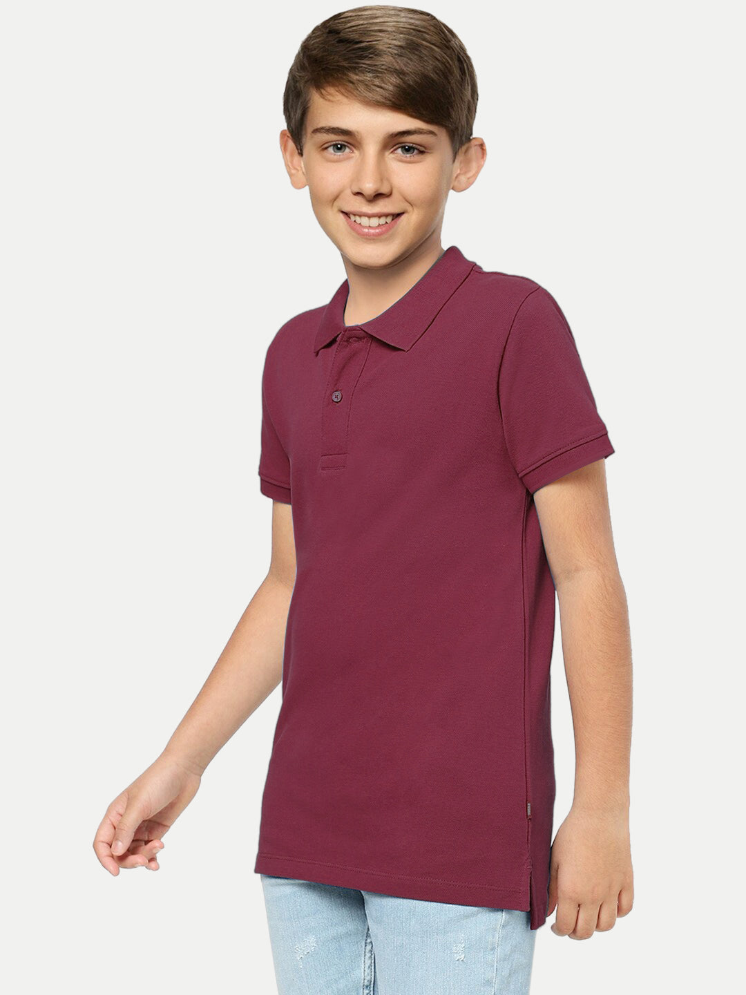 Radprix Teen boys Maroon Polo T-shirt