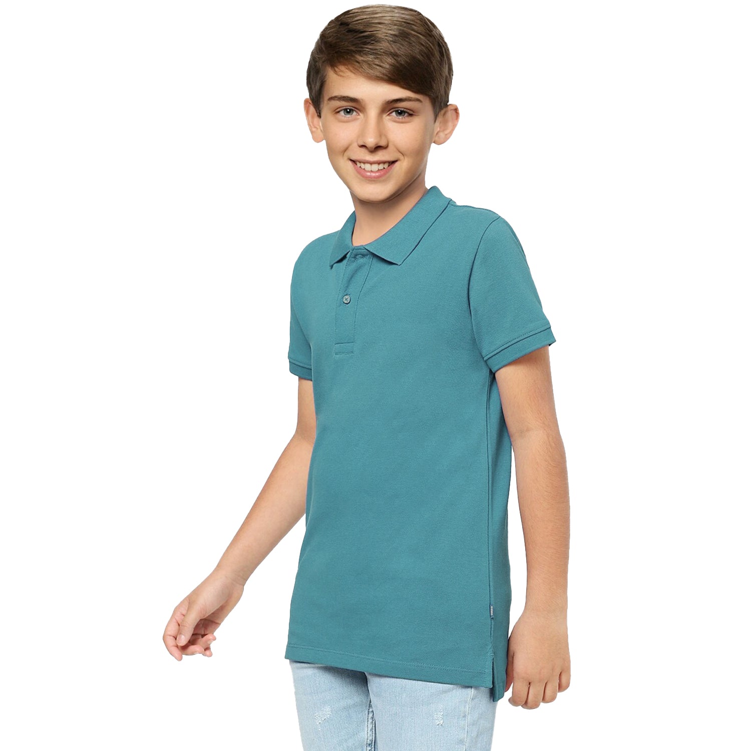 Radprix Teen boys Aqua Polo T-shirt