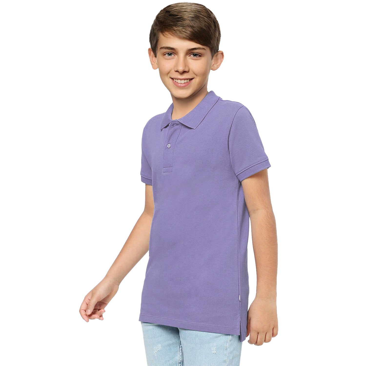 Radprix Teen boys Lavender Polo T-shirt