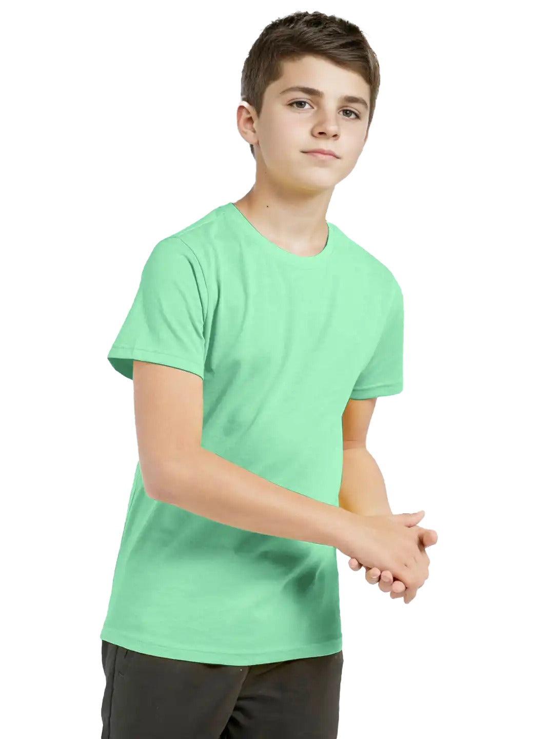 Radprix Teen Boys Mint Crew neck T-shirt