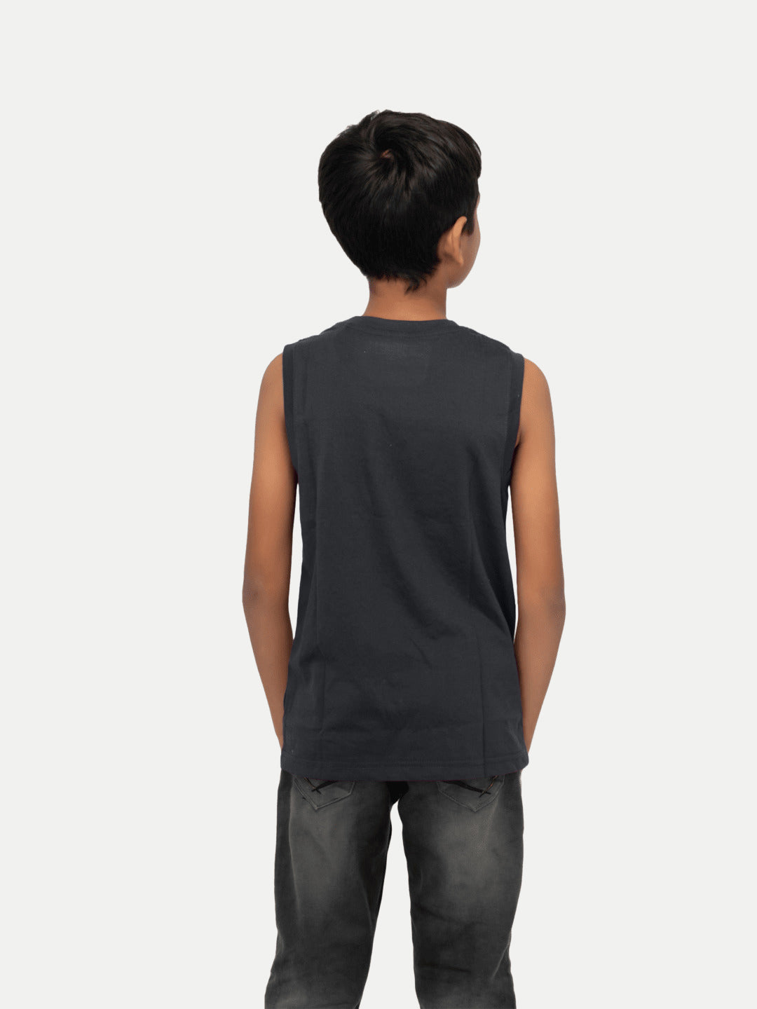 Radprix Teen Boys Black Tank Top