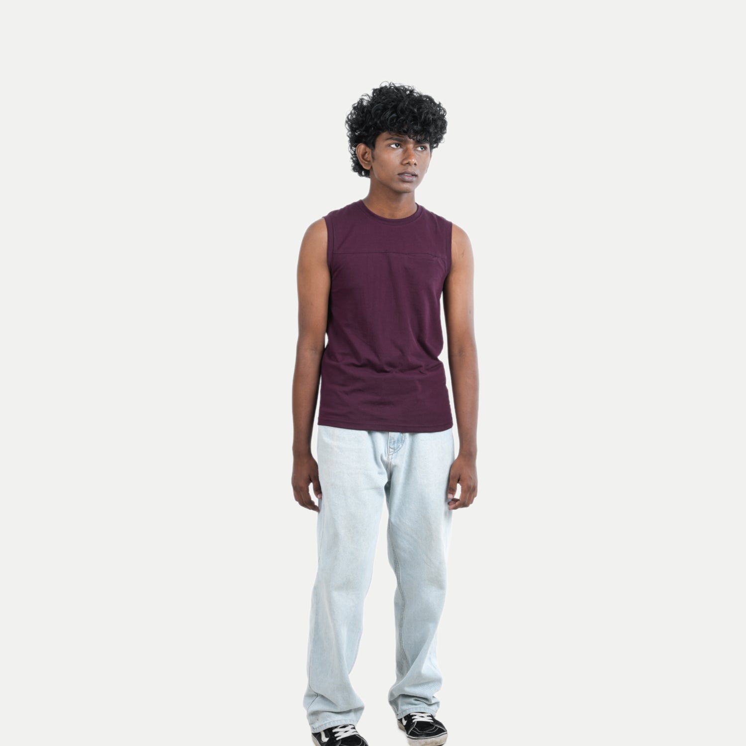 Radprix Teen Boys Wine Tank Top