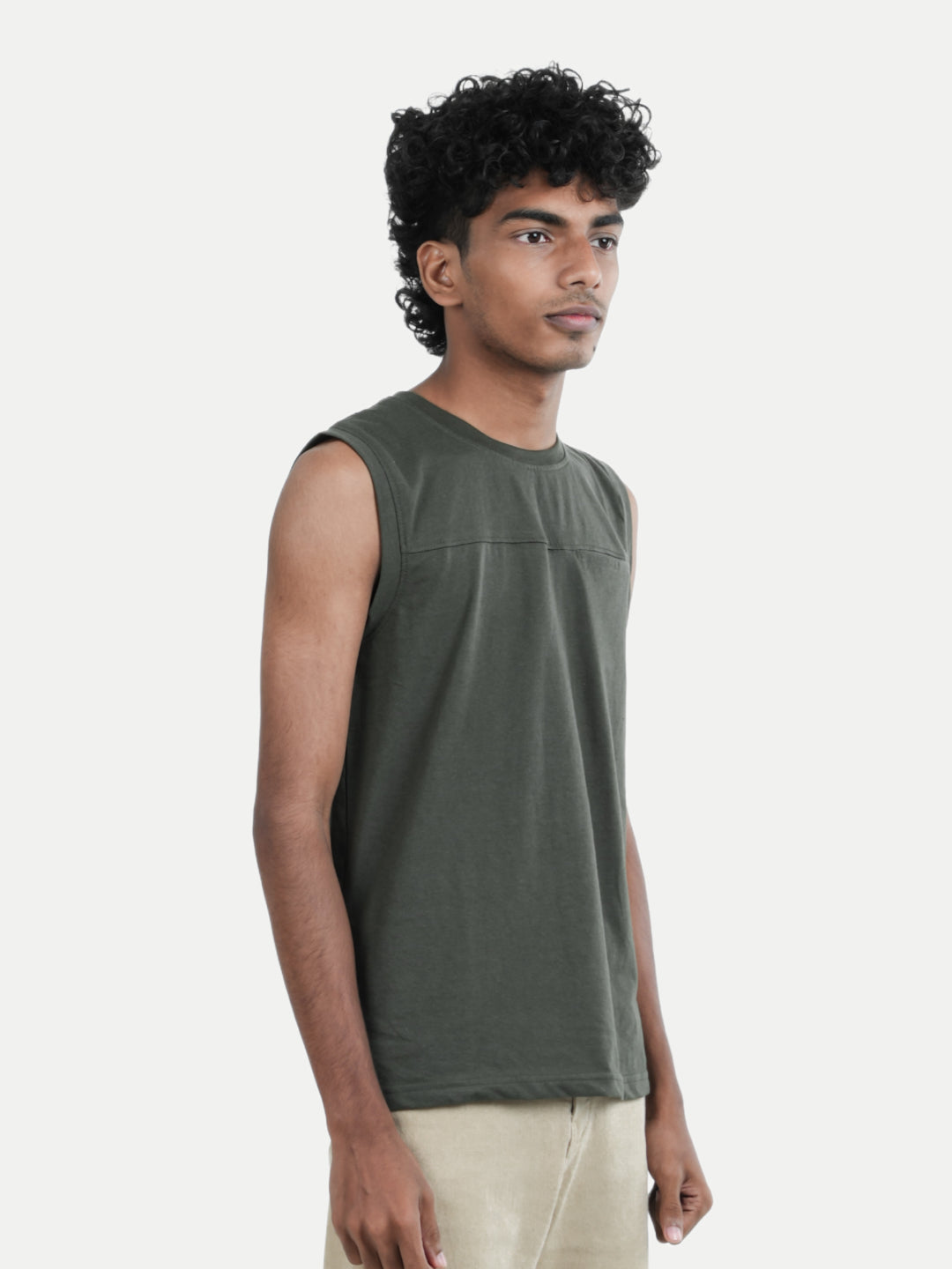 Radprix Teen Boys Peach Tank Top