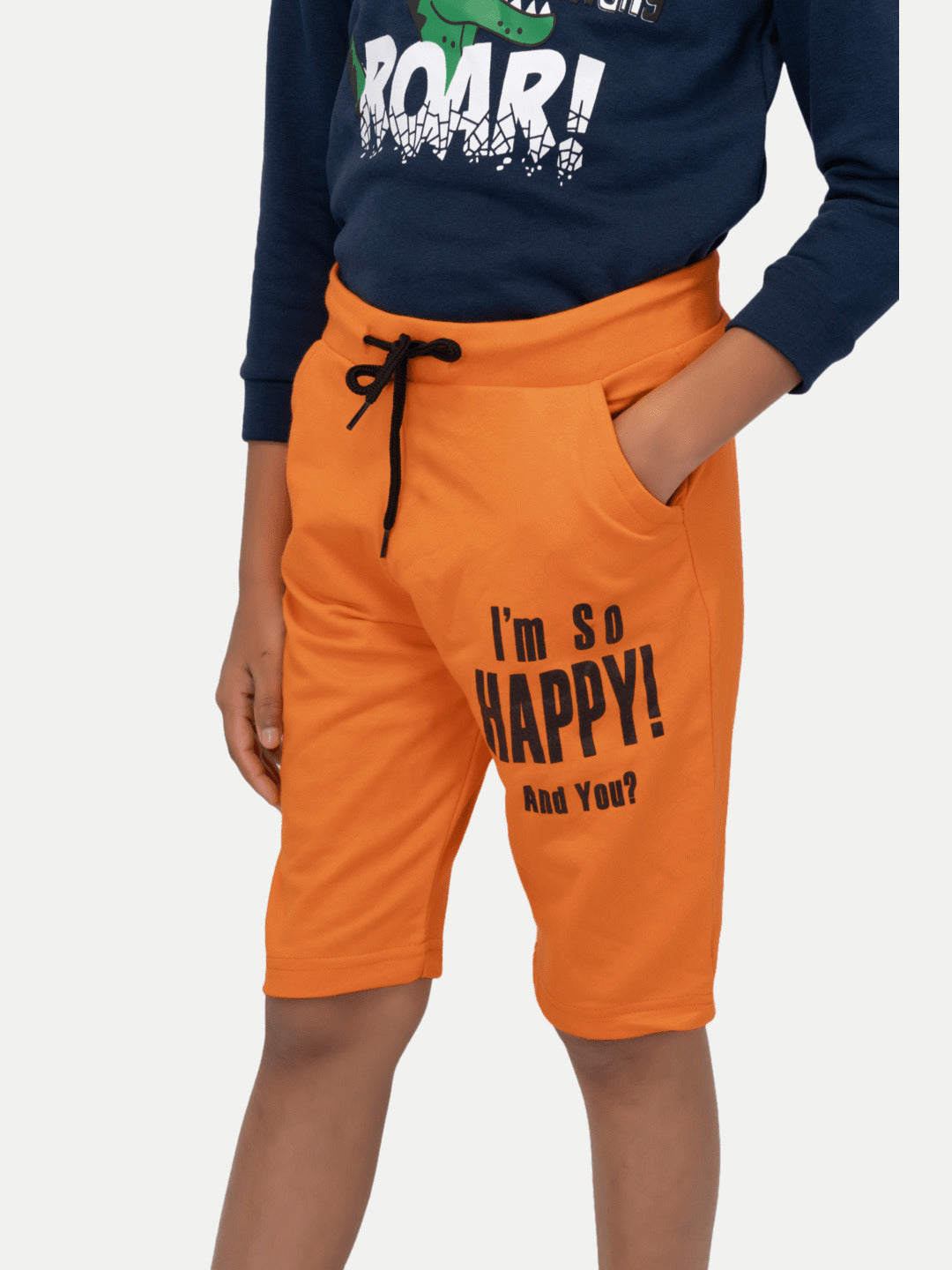 Radprix Boys Orange Printed Shorts