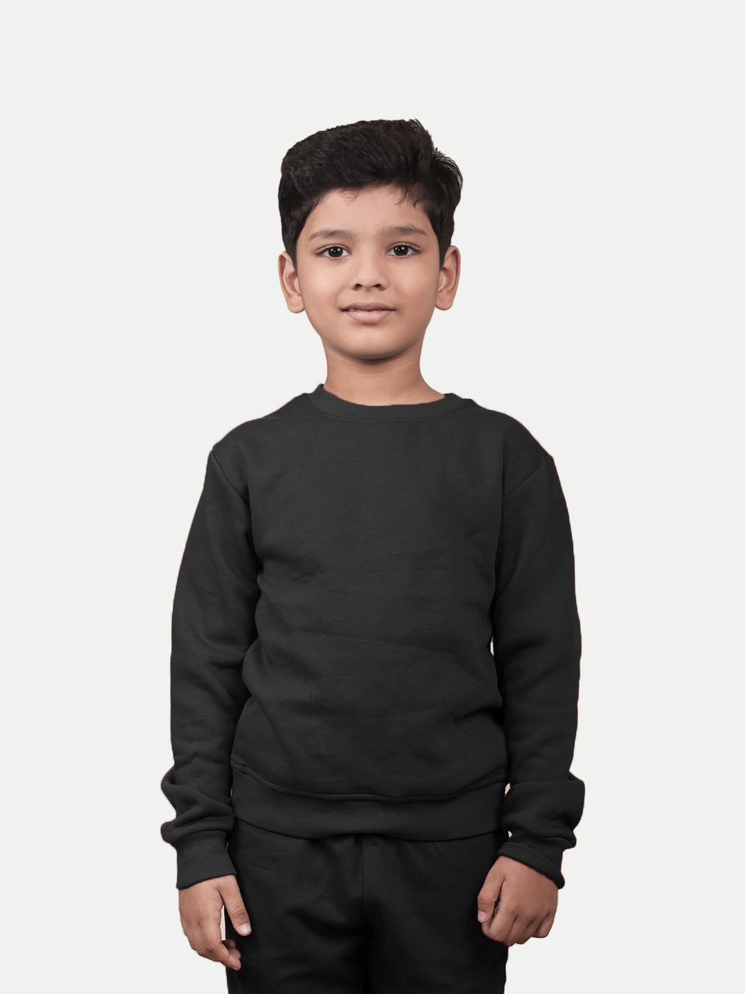 Radprix Teen Boys Basic Black Sweatshirt