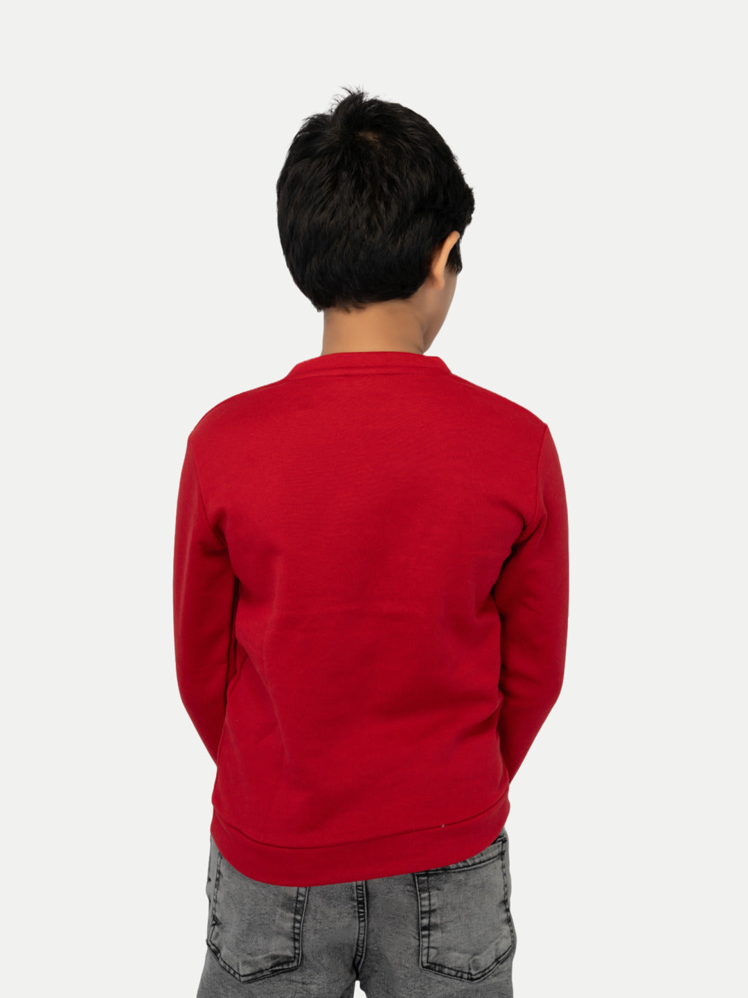 Radprix Boys Red Printed Sweatshirt