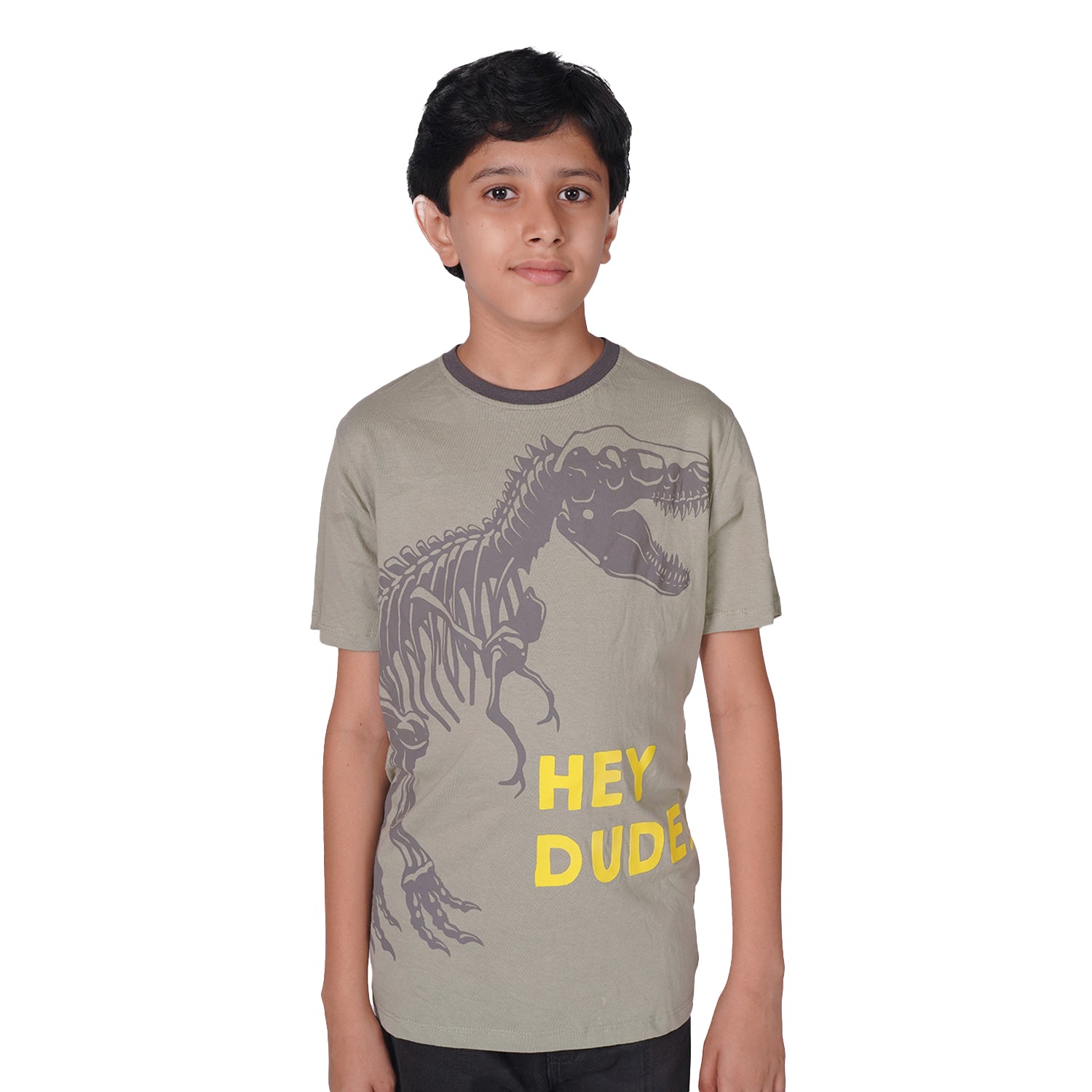 Radprix Teen Boys Grey Printed T-Shirt