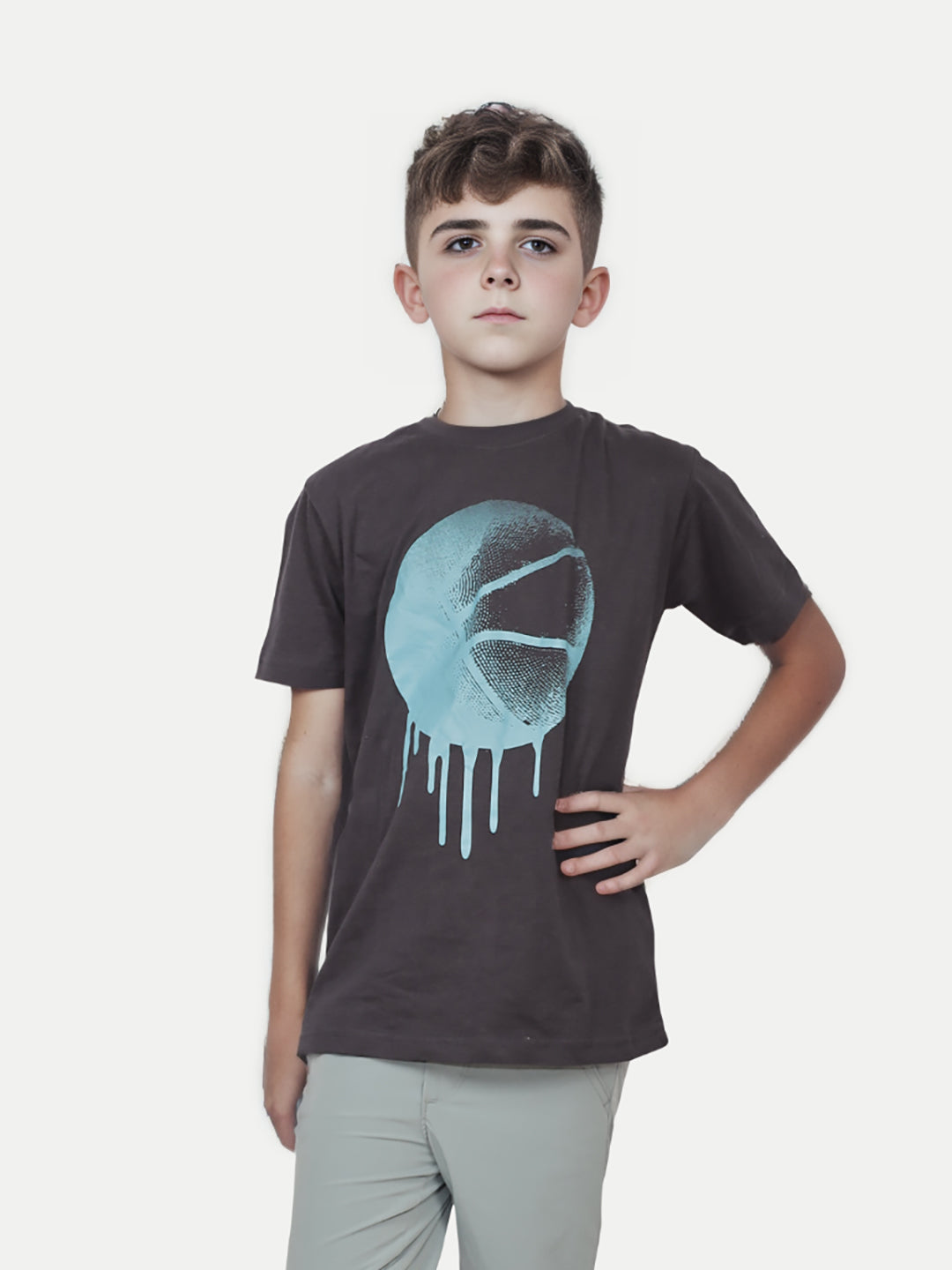 Radprix Teen Boys Black Graphic Printed T-Shirt