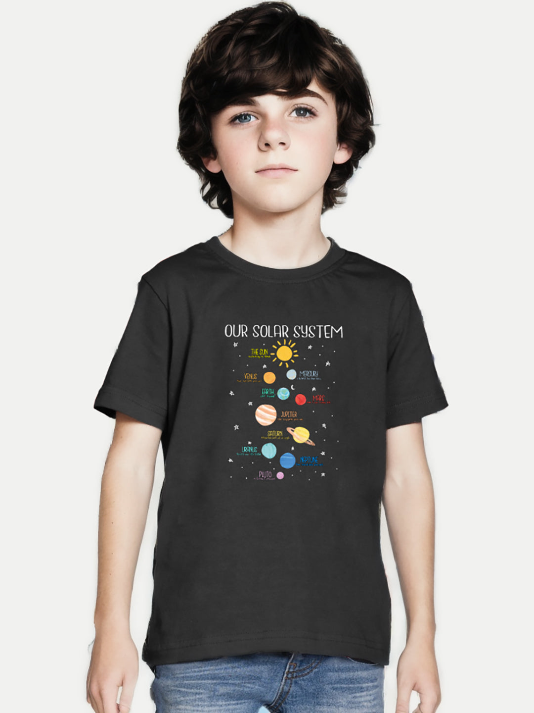 Radprix Teen Boys Black T-shirt With Paris Print