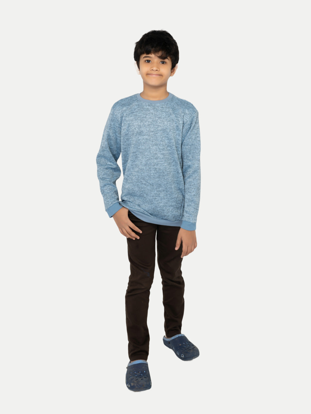 Radprix Boys Light Blue Full Sleeve Sweatshirt