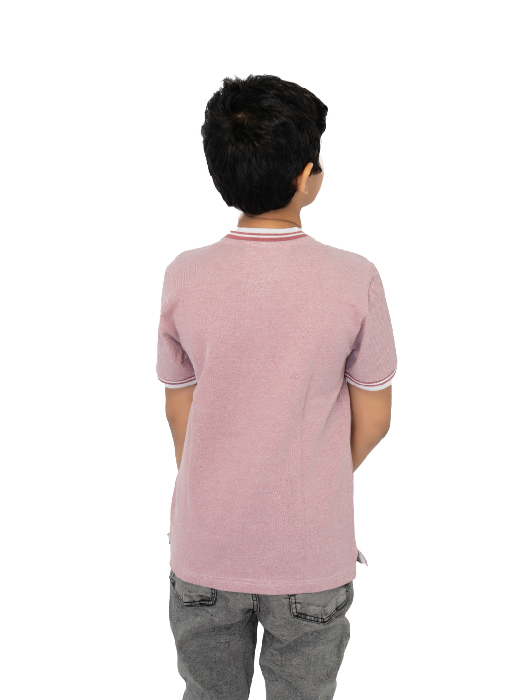 Radprix Teen Boys Onion Red Contrast Melange T-shirt