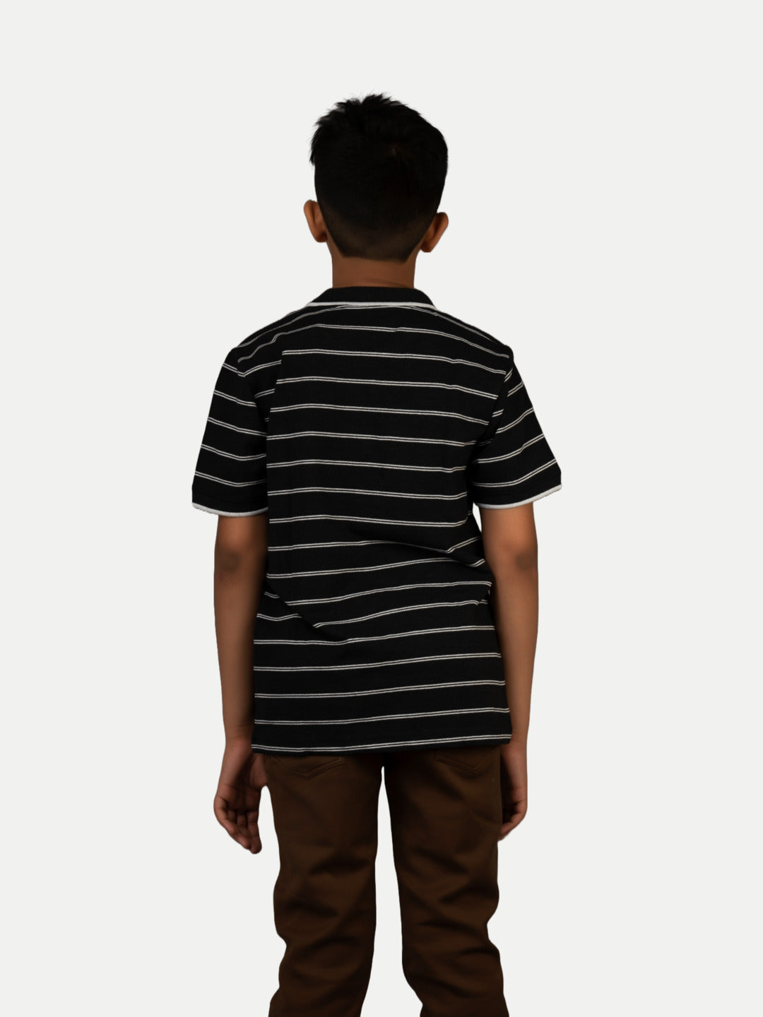 Radprix Boys Dark grey Polo Stripe T-shirt