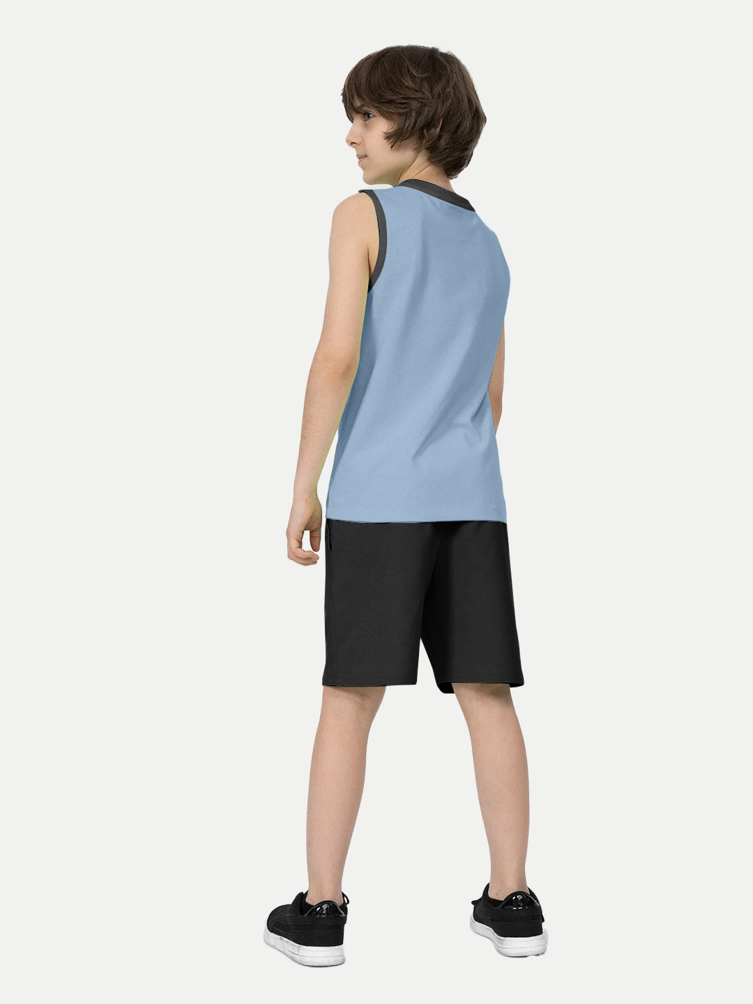 Radprix Teen Boys Blue Printed Vest