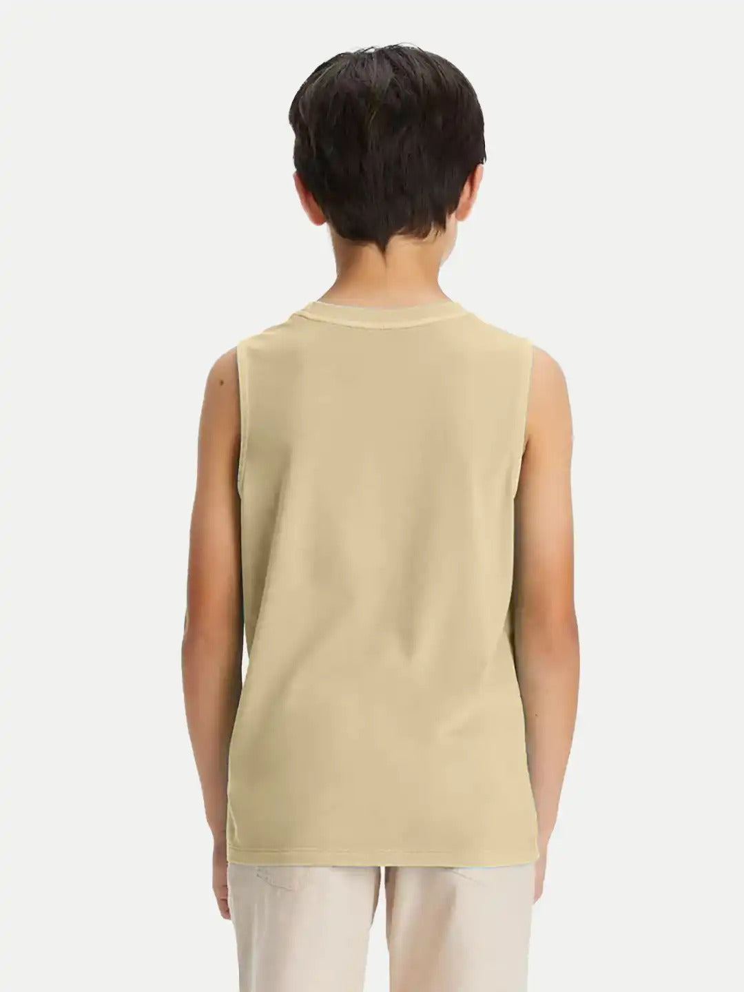 Radprix Teen Boys Beige printed Vest