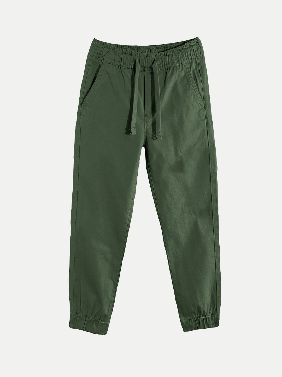 Radprix Teen Boys Green Woven Joggers